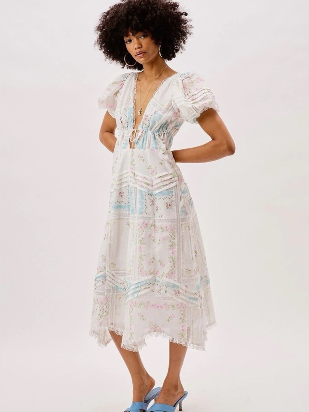 For Love and Lemons x Free People Shea Handkerchief Dress S